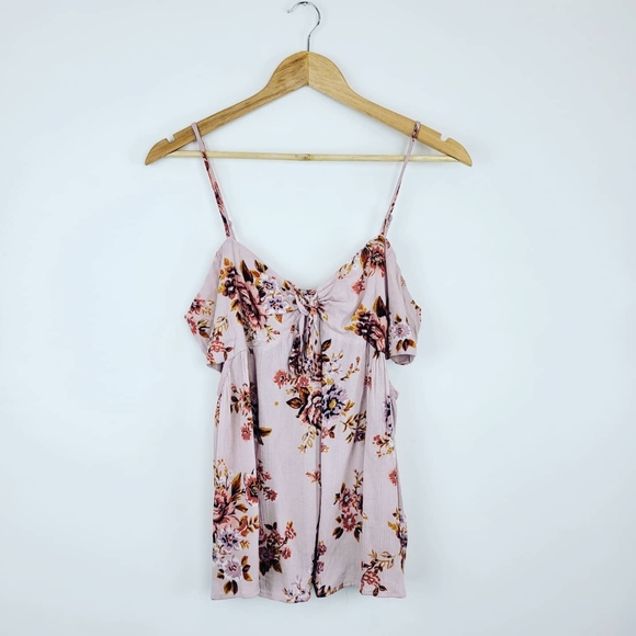 AMERICAN EAGLE | Blush Pink Floral Camisole Size Medium